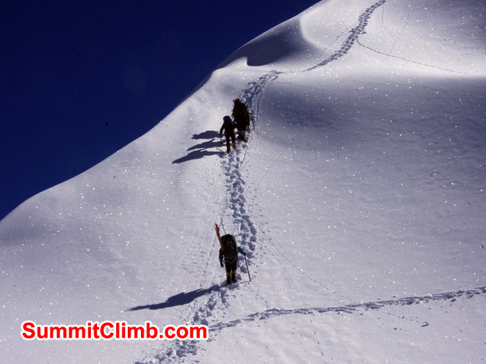 Abscand above camp 1. Photo Detlef Buckwitz